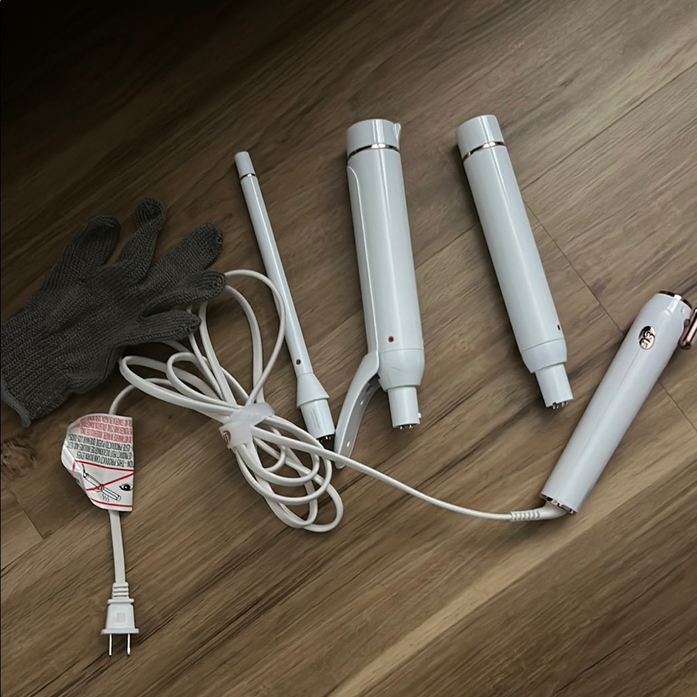 T3 White Interchangeable Hair Styling Set